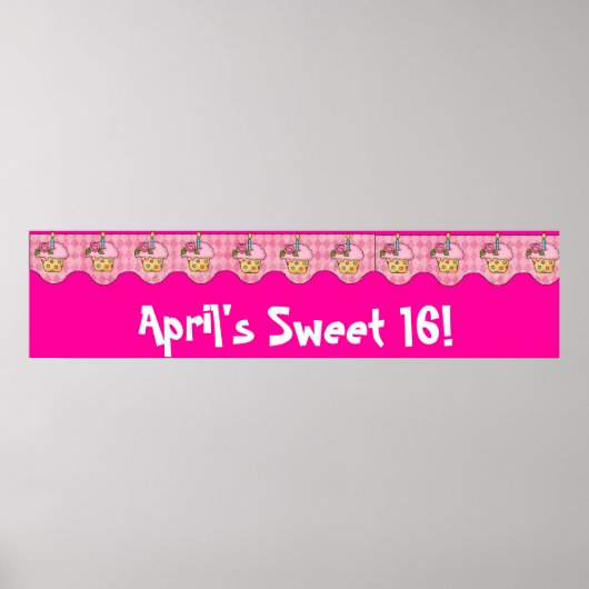Birthday Party Banner Poster (Voorkant)