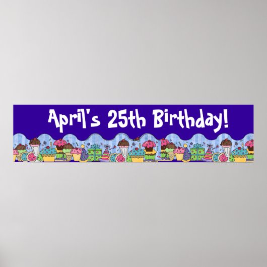Birthday Party Banner Poster (Voorkant)
