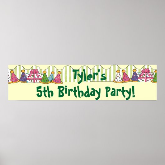 Birthday Party Banner Poster (Voorkant)