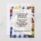 Birthday Party Barbecue, Burgers Kaart (Achterkant)