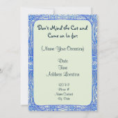 Birthday Party Beatrix Potter Bunnies die kat beki Kaart (Achterkant)