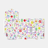 Birthday Party Bedankdoosjes (Uitgevouwen)