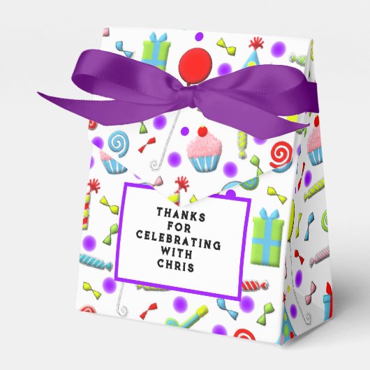 Birthday Party Bedankdoosjes (Voorkant Zijde)