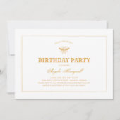 Birthday Party Bee and Honeycomb Kaart (Voorkant)