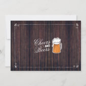 Birthday Party Beer Foto uitnodiging 21 (Achterkant)