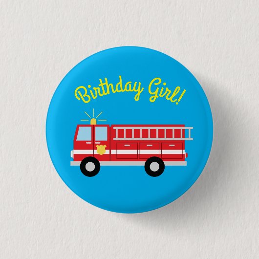 Birthday Party Birthday Girl Button (Voorkant)