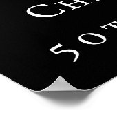 Birthday party black gold stars arch photo welcome poster (Hoek)