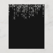 Birthday party Black Silstar budget nodigt (Achterkant)