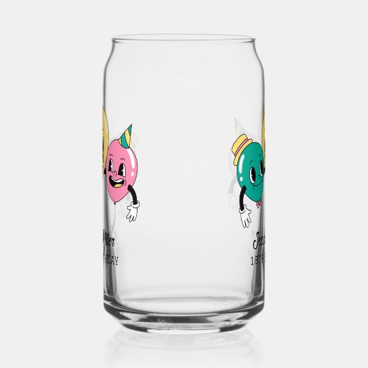 BIRTHDAY Party Blikvorm Glas (Rechts)