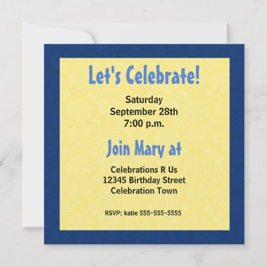 Birthday Party Blue en Yellow Macaw Parrot Kaart (Achterkant)