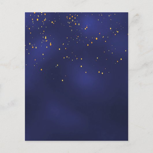 Birthday party blue mannen budget uitnodiging flyer (Achterkant)