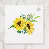 Birthday Party Boho Sunflower Hartelijk dank Bedankjes Labels (Achterkant)