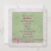 Birthday Party Bow Kaart (Voorkant)