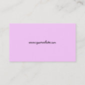 Birthday party Boxer visitekaartje (Achterkant)