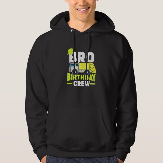 Birthday Party Brother Bro Birthday Crewbage T Hoodie (Voorkant)