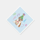 Birthday Party Bulldog Napkins Servet (Hoek)