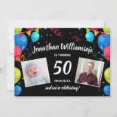 Birthday Party by Mail Verzend Kaartfotocollage Kaart (Voorkant)