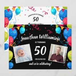 Birthday Party by Mail Verzend Kaartfotocollage Kaart