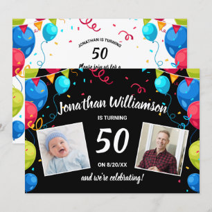 Birthday Party by Mail Verzend Kaartfotocollage Kaart