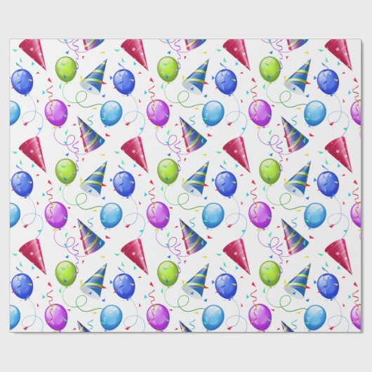 Birthday Party Cadeaupapier (Vlak)