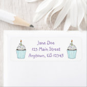 Birthday Party Cake Cupcake w/ Sprinkles Labels (Insitu)