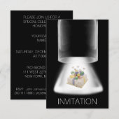 Birthday Party Cake Modern Vip Uitnodiging (Voorkant / Achterkant)