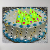 Birthday Party Cake Poster (Voorkant)