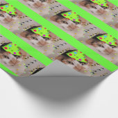 Birthday Party Calico Cat Cadeaupapier (Hoek)