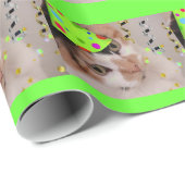 Birthday Party Calico Cat Cadeaupapier (Rol Hoek)