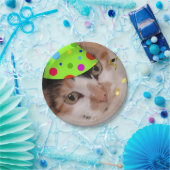 Birthday Party Calico Cat Papieren Bordje (Feest)