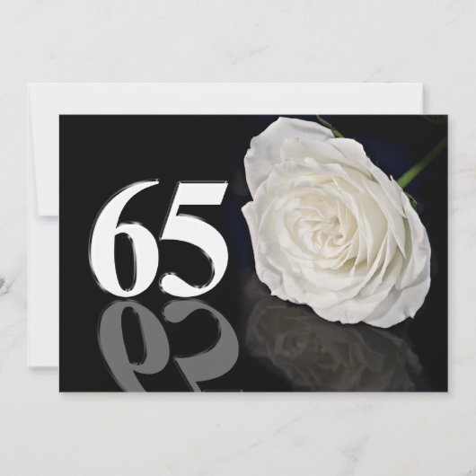 Birthday party call 65 jaar oud kaart (Voorkant)