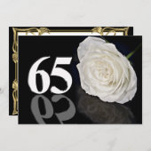 Birthday party call 65 jaar oud kaart (Voorkant / Achterkant)