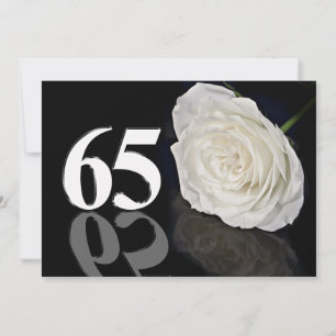 Birthday party call 65 jaar oud kaart