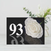 Birthday party call 93 jaar oud kaart (Staand voorkant)