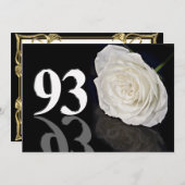 Birthday party call 93 jaar oud kaart (Voorkant / Achterkant)