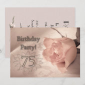 Birthday party Calls75 old Kaart (Voorkant / Achterkant)
