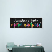 Birthday Party Candlelight Indoor Banner (Beurs)