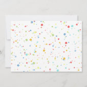 Birthday Party Celebration Cute Balloons Confetti Kaart (Achterkant)