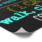 Birthday Party Chalkboard (122) Poster (Hoek)