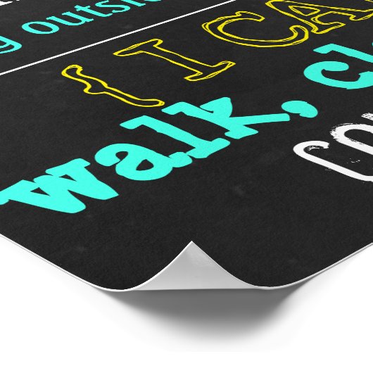 Birthday Party Chalkboard (122) Poster (Hoek)