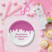 Birthday Party Child Green Fun Slime Drivers Papa Papieren Bordje (Feest)