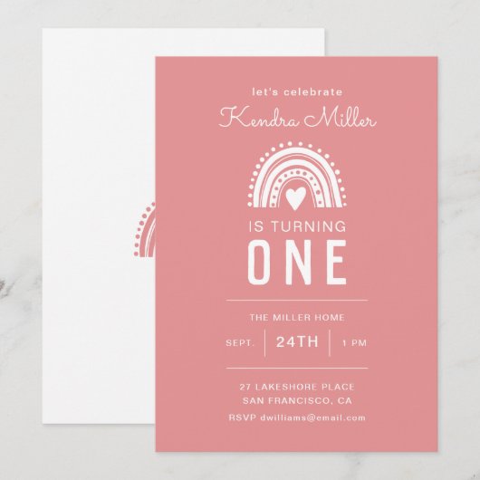 BIRTHDAY PARTY Child Rainbow (Voorkant / Achterkant)