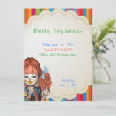 Birthday Party Clown Kinder Invitation Kaart (Staand voorkant)