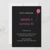 Birthday Party Colorful Glitter-ballonnen Kaart (Achterkant)