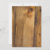 Birthday Party Country Lace en Barn Wood Kaart (Achterkant)