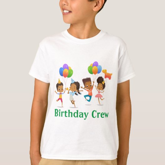 Birthday Party Crew T-shirt (Voorkant)