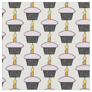 Birthday Party Cupcake Thlec Fabric Stof