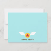 Birthday Party Cute Aviator Boy Kaart (Achterkant)