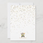 Birthday Party Cute Safari Oerwouden Kaart (Achterkant)