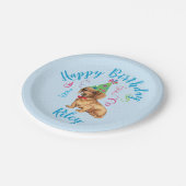 Birthday Party Dachshund Papieren Bordje (Gekanteld)